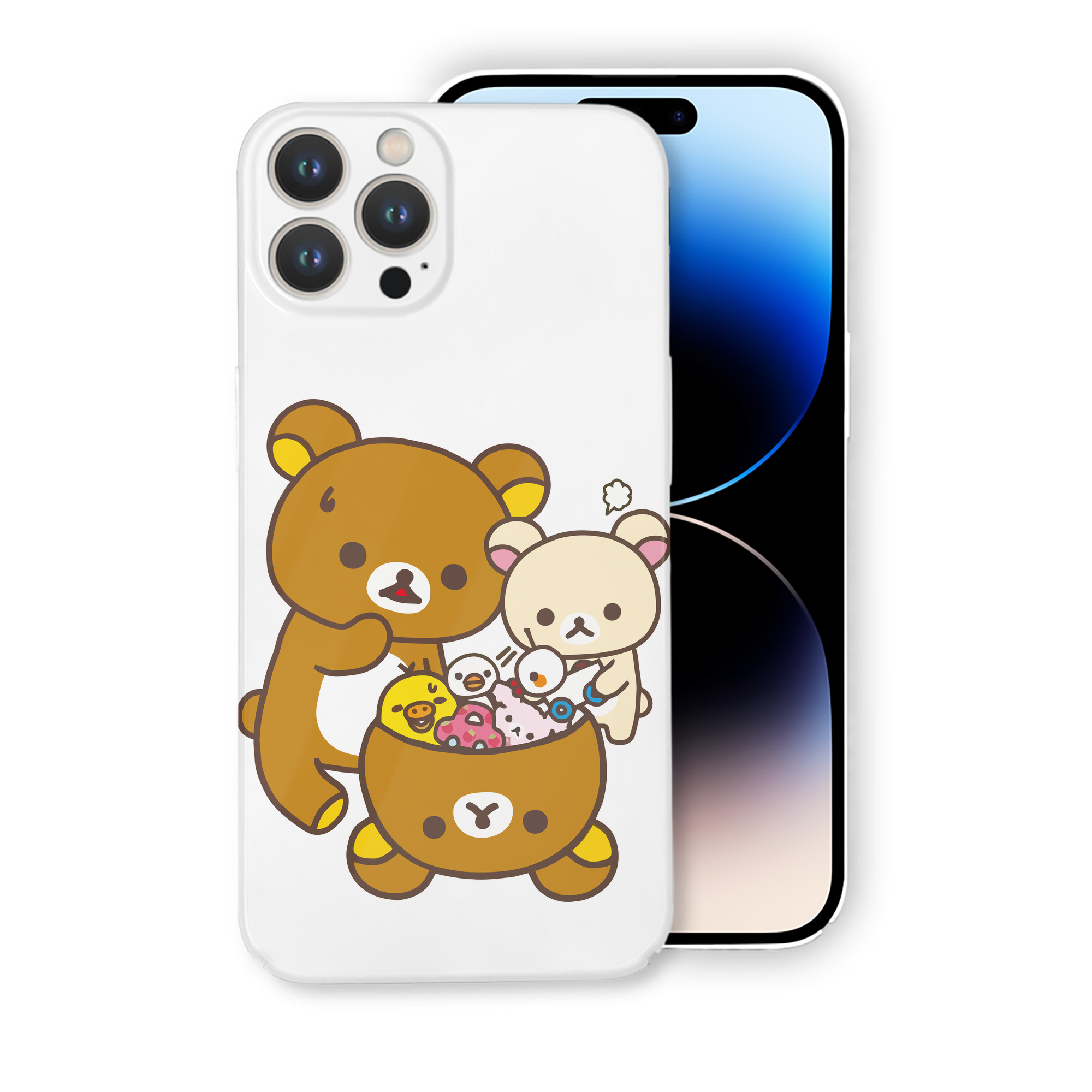 （画像用） リラックマ リラックマ キイロイトリ Rilakkuma Korilakkuma Kiiroitori 【iPhone 14シリーズ対応】ハードケース